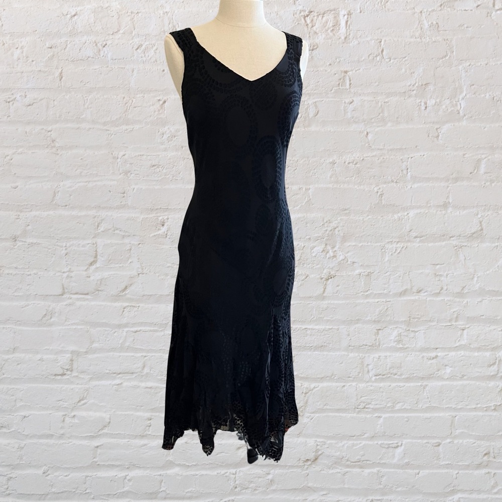 Jonathan Martin Studio black sleeveless dress with asymmetrical hemline